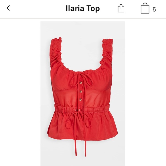 Red blouse - Picture 3 of 5